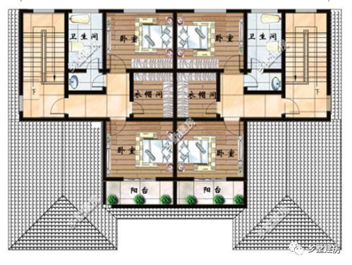 雙拼自建別墅 農村高端大氣設計，兩家共建省錢又實用